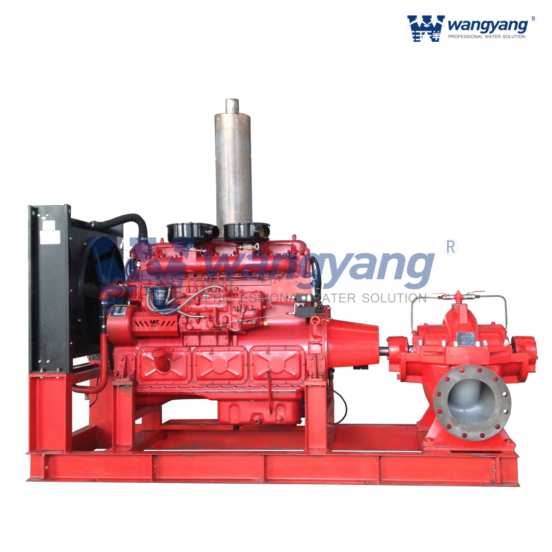 Split Case Fire Pump Driven by Diesel Engine
